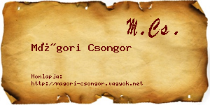 Mágori Csongor névjegykártya